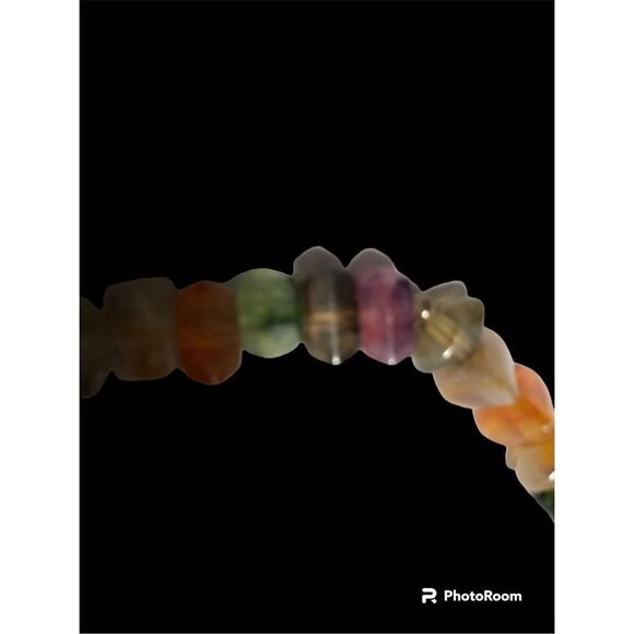 Natural Mixed Stone Necklace 24” - Picture 3 of 6